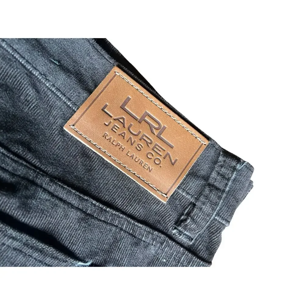 Lauren Jeans Co. Ralph Lauren Brown Corduroy Straight Leg Mid Rise Pants 20W